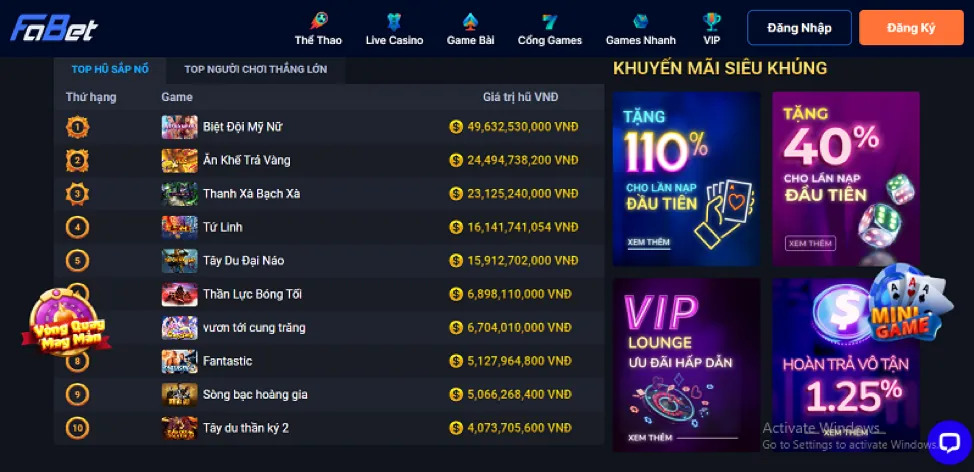 Nạp tiền vào tài khoản 789king pg để chơi bắn cá